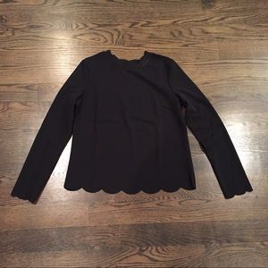 NWOT Women's Shein Scalloped top size Large